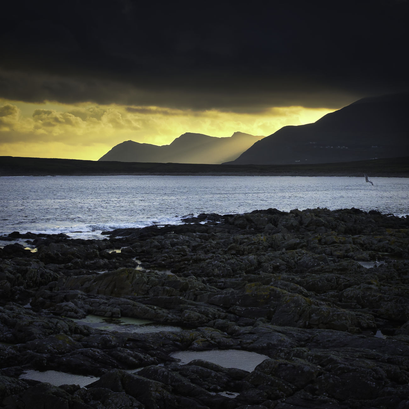 Coastal landscape photo from Dooagh on Achill Island.