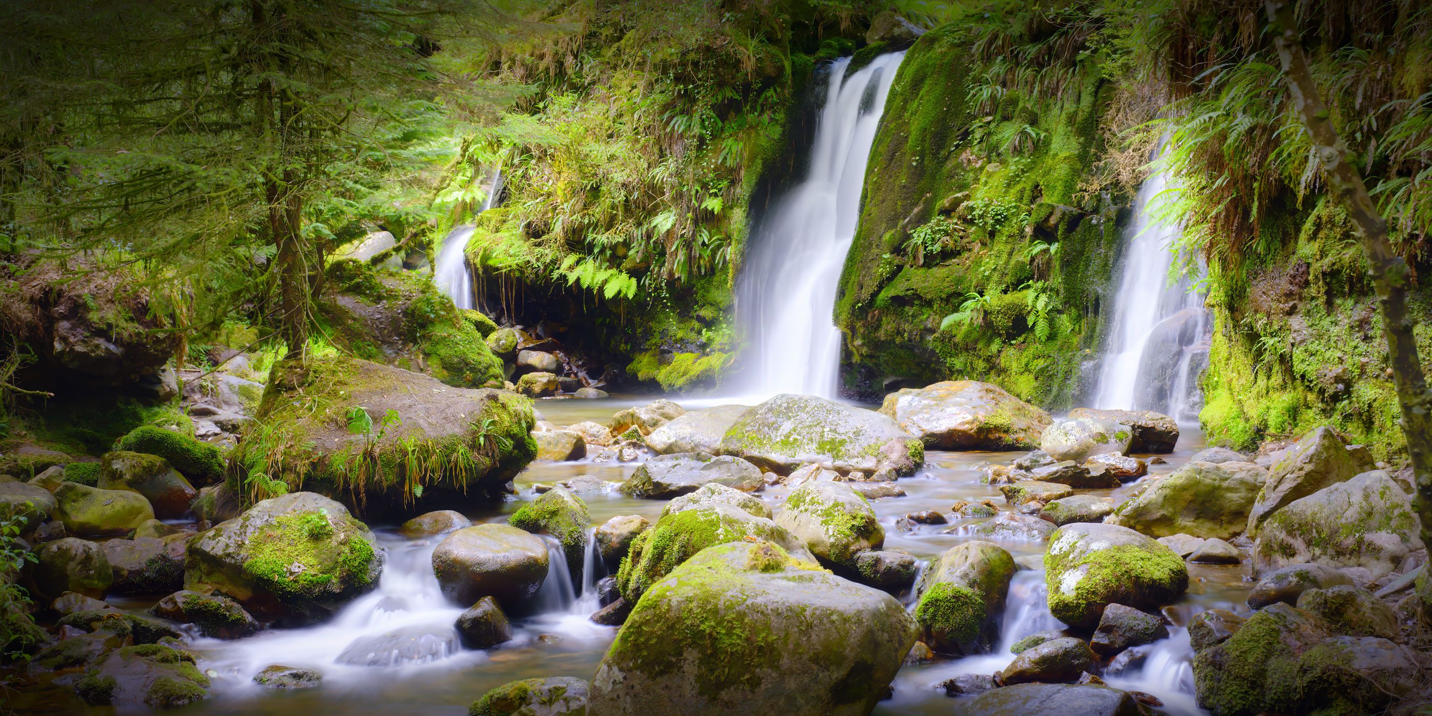 Photo of Coolalingo Waterfalls in Glenmalure, Wicklow.