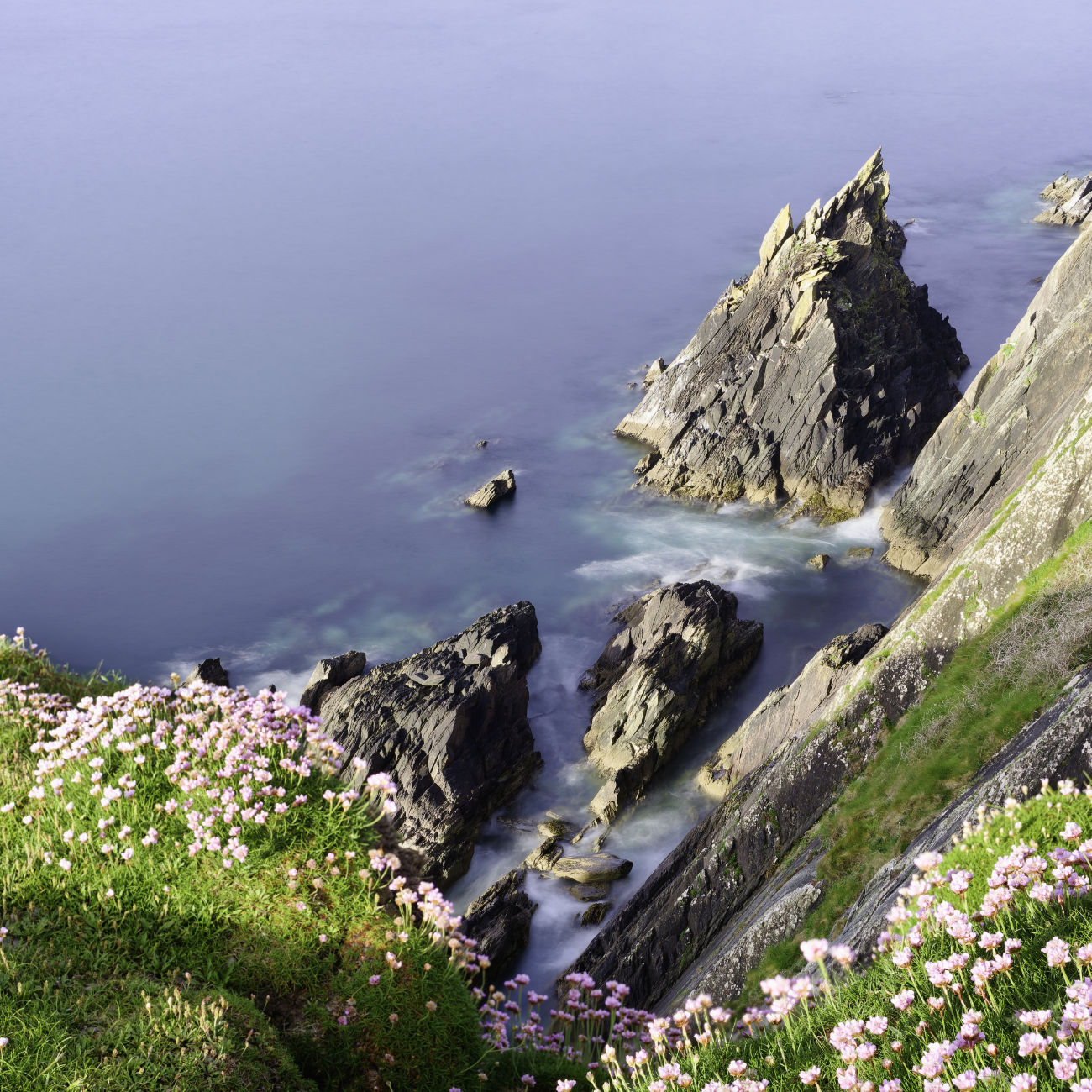 Coastal landscape of the Devil's Horn in Dingle.