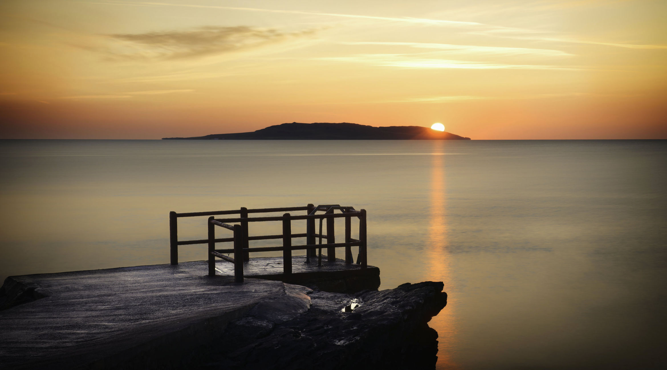 Seascape of High Rock in Portmarnock.