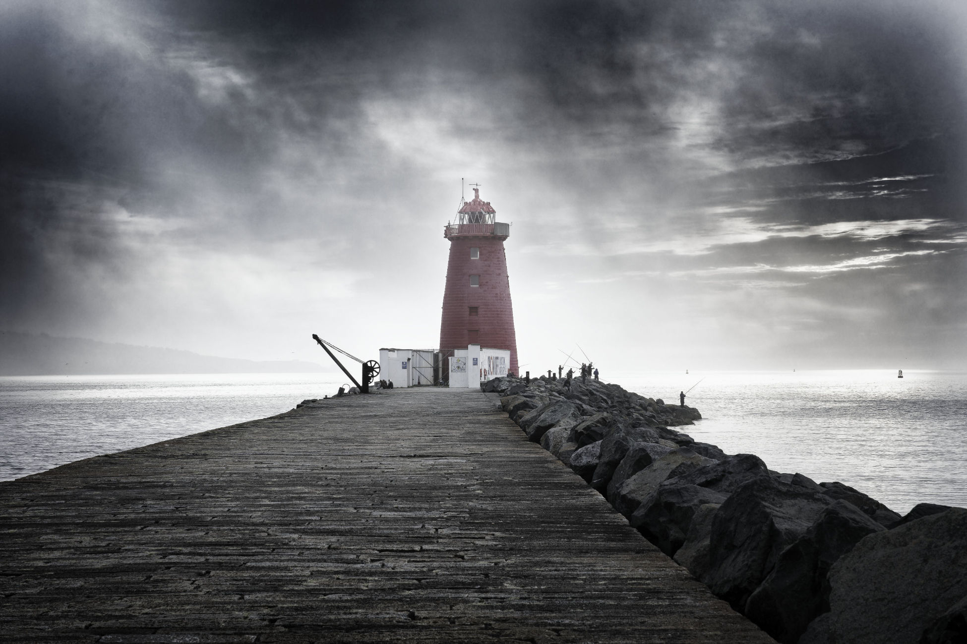 Photo of Poolbeg Lighthouse in Dublin.