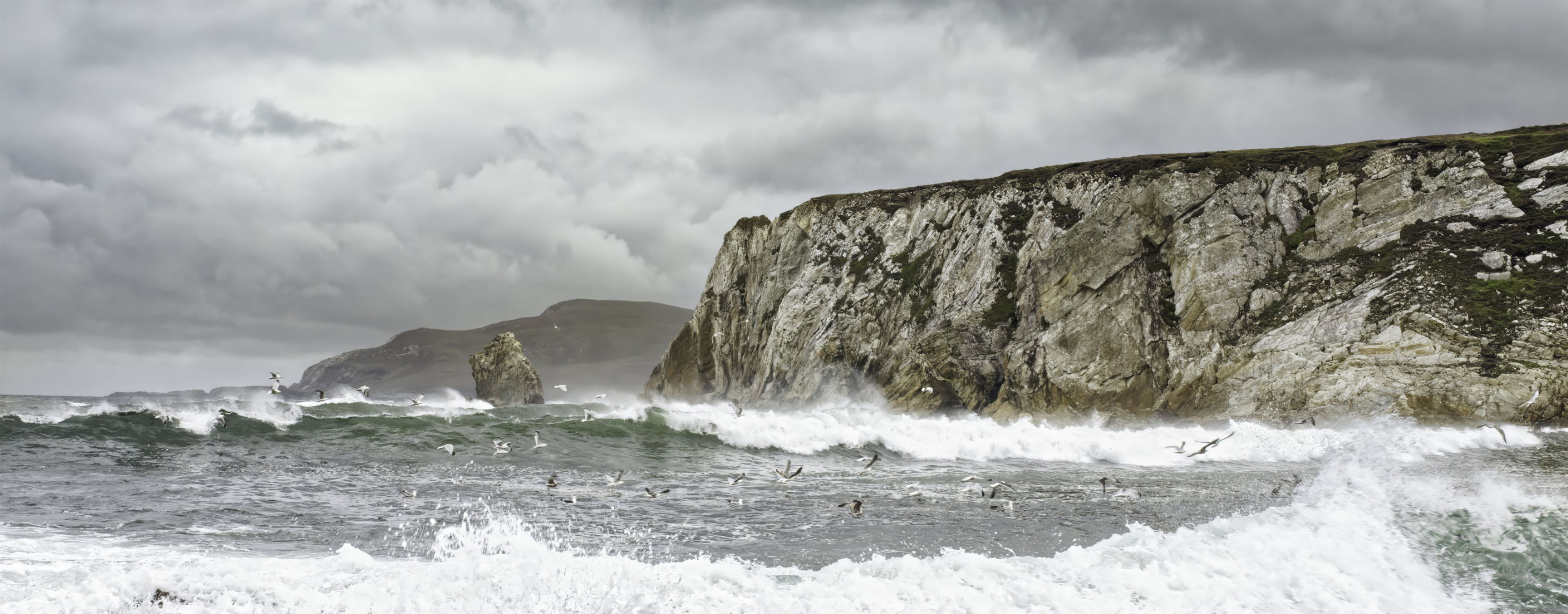 Landscape photo of the Ashleam Cliffs, Achill Island.